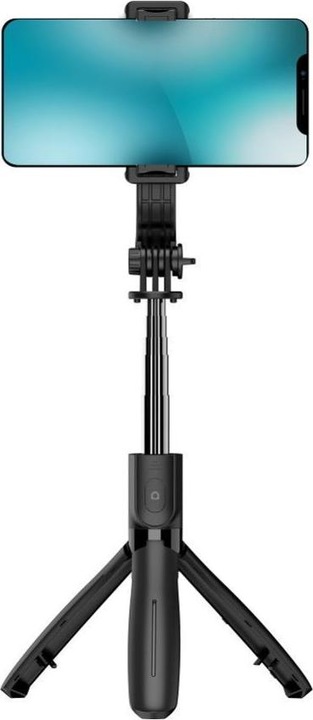 Actual product image BlueStar Stylus Blue Star BLUE STAR selfie stick with wireless remote control tripod L21 black