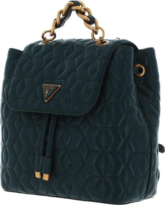 Actual product image Guess Elenia, Polyurethane, Textile Backpack, Forest Green, For Women