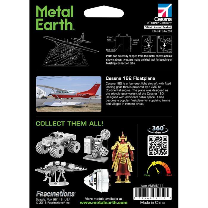 Actual product image Metal Earth Cessna 182 Floatplane