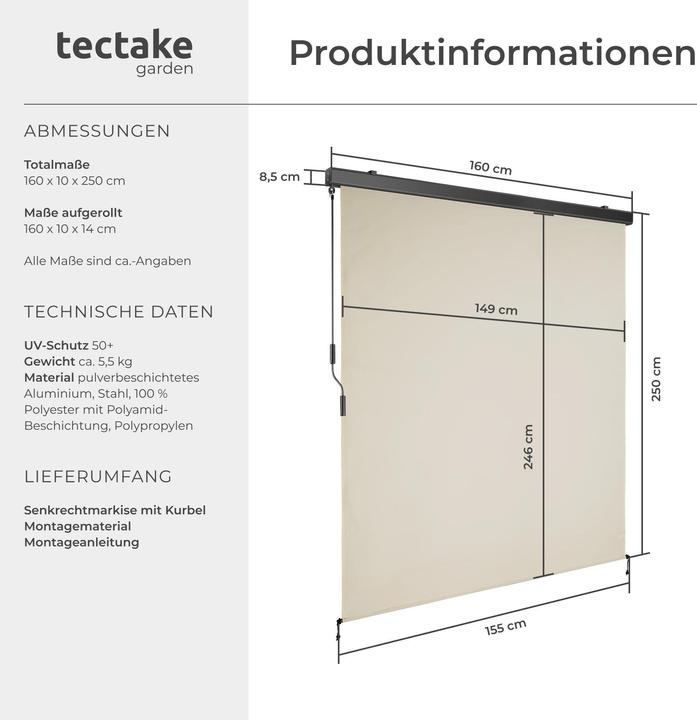 Produktbild tectake Eloise (1.60 m)