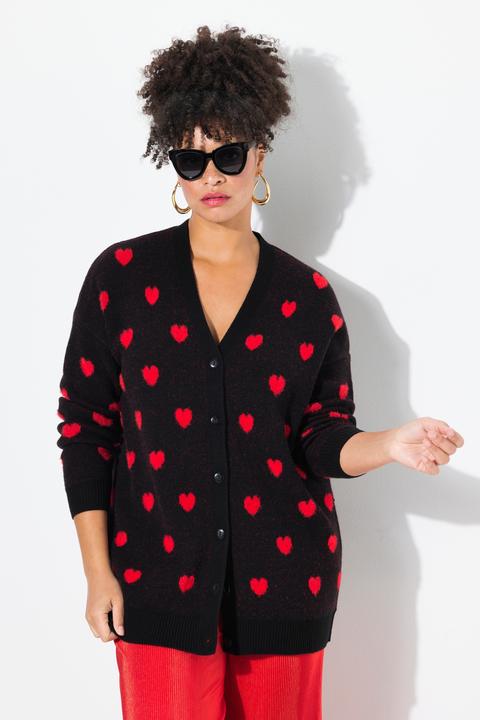 Produktbild Miamoda Strickjacke, Classic Fit, Herzen (50, 52)