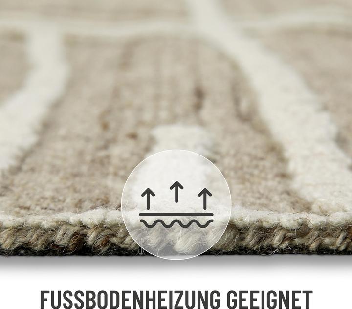 Image du produit Wecon Home Kurzflorteppich Hamptons TWENTYFIVE (180 x 180 cm)