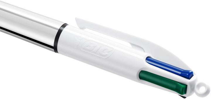 Produktbild Bic 4-Farb-Druckkugelschreiber ® 4 Colours® Shine, 0,4 mm, sort.Tubo-Display 20St (multicolour, 20 x)