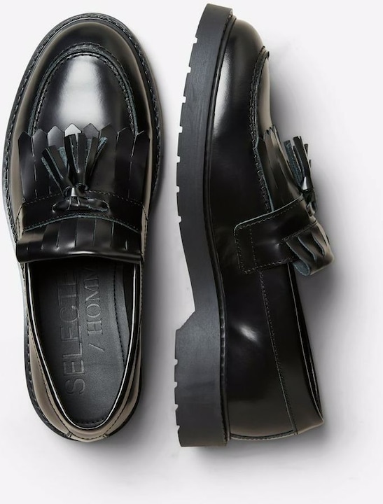 Produktbild Selected Homme Leder Kiltie Halbschuhe (45)
