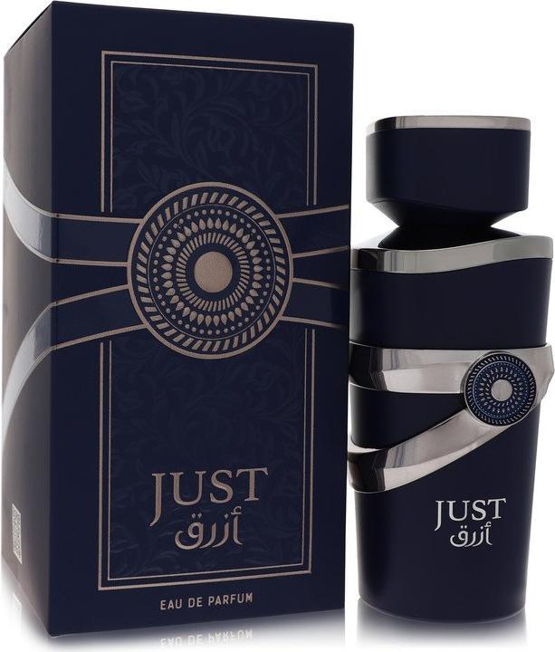 Actual product image Ameer Al Oud Fragrance World Just Azraq EDP For Men 3.4 Fl Oz (Eau de parfum, 100 ml)