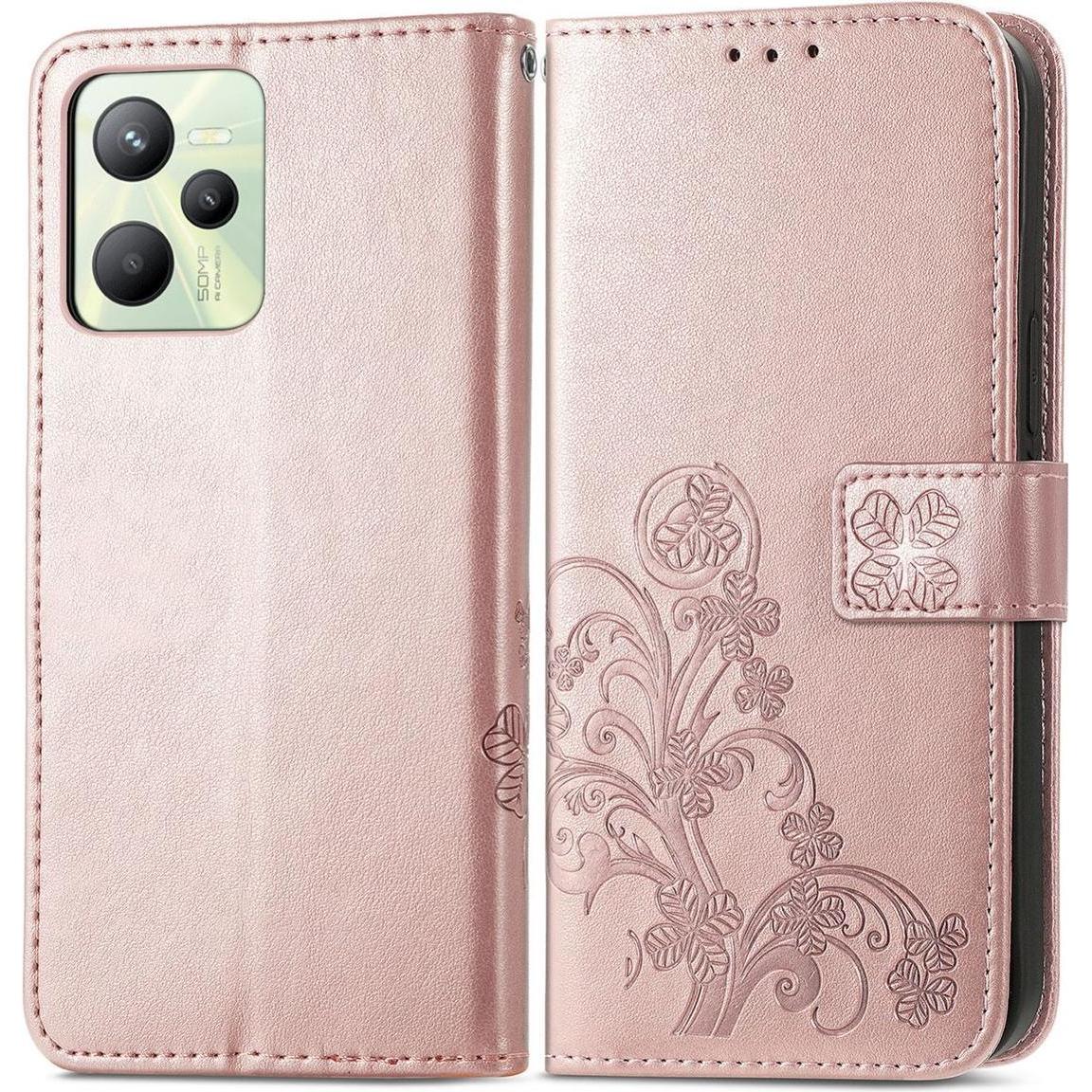 König Design Hülle Handy Schutz für Realme C35 Case Cover Bumper Wallet Kartenfach Etuis Neu (Realme C35), Smartphone Hü...