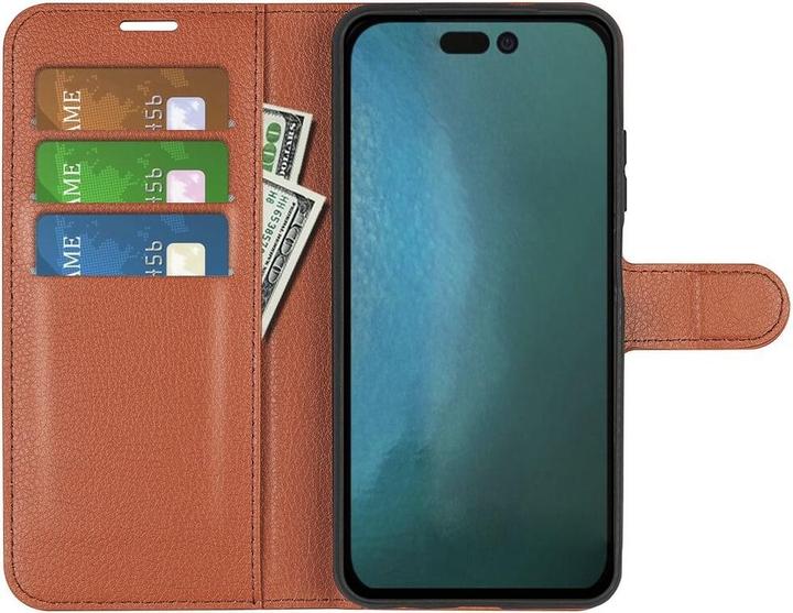 Produktbild Cover-Discount iPhone 14 Pro - Leder Etui Hülle braun (Apple iPhone 14 Pro)