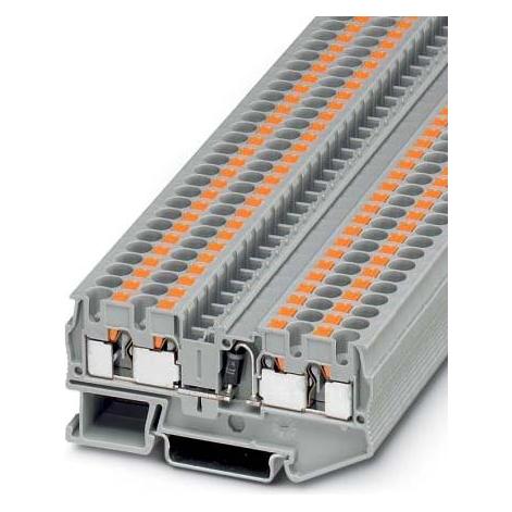 Phoenix Contact Grigio 4Mm Quattro Terminal With Diode, Accessori Di Elettronica + Alloggiamento,