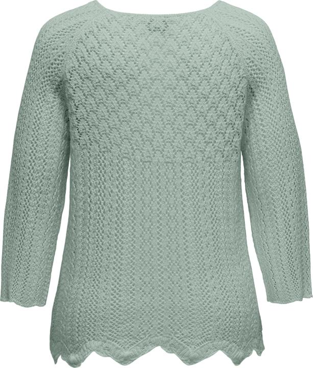 Actual product image Only Regular fit round neck plus pullover knitted jumper (M)