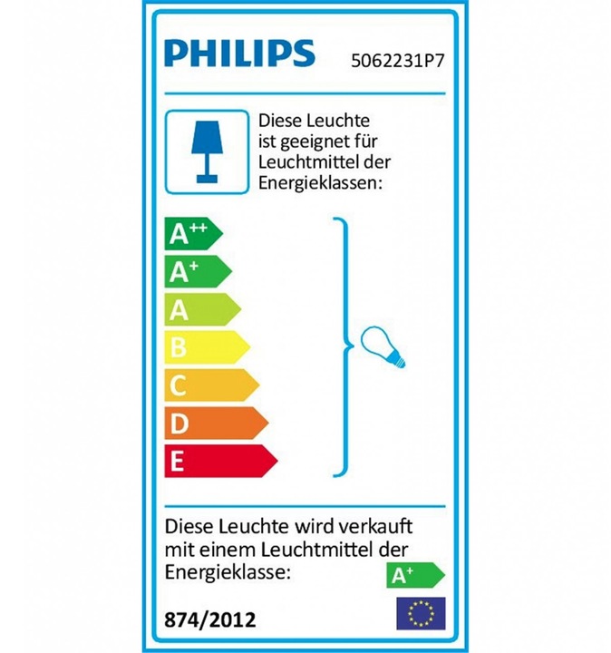 Energie-Label Philips Hue Argenta Basis BT (350 lm, GU10)