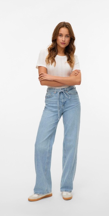Produktbild Vero Moda VMTESSA Hohe Taille Weiter Beinschnitt Jeans Weit geschnitten (W28/L32)