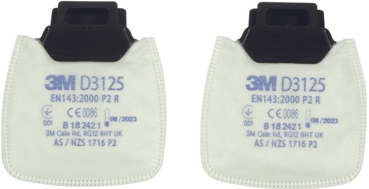 Actual product image 3M Particle filter Secure Click (Replacement respirator filter)