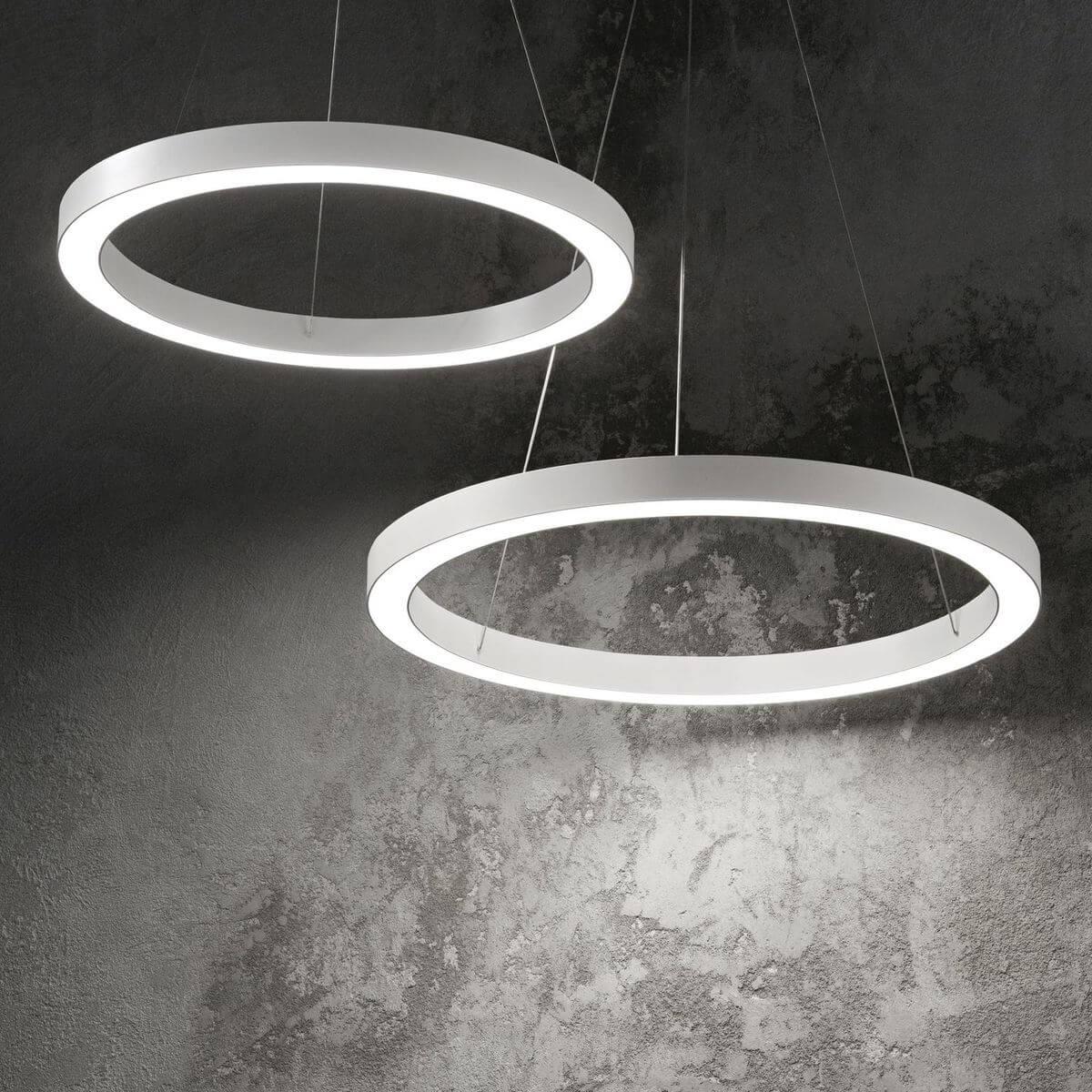 Thumbnail - Ideal lux, Pendelleuchte, ORACLE LED Pendelleuchte 35W ⌀700mm Weiss warmweiss 211381 (3300 lm)