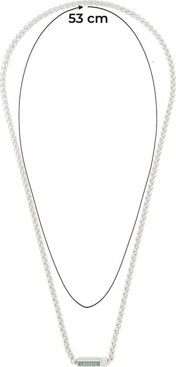 Actual product image Lacoste Stylish steel necklace Spelt 2040340 (Stainless steel)