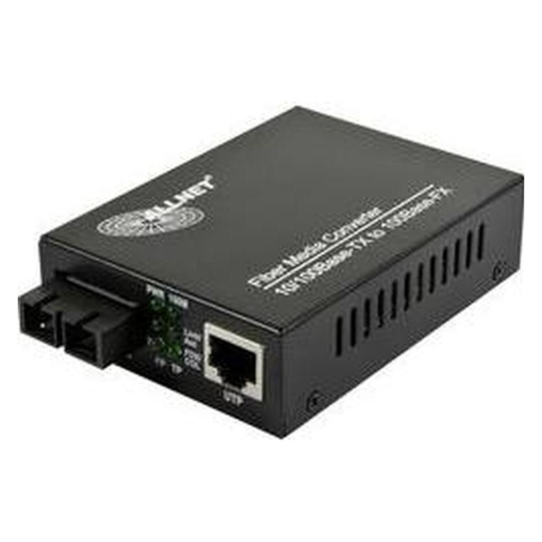 Allnet All-Mc107-St-Mm 100Mbit/S Multi-Mode Black Network Media Converter, Convertitore