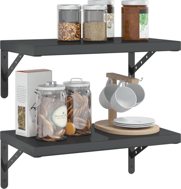 Image du produit vidaXL Étagères murales 2 pcs. Noble (50 x 30 x 3 cm)