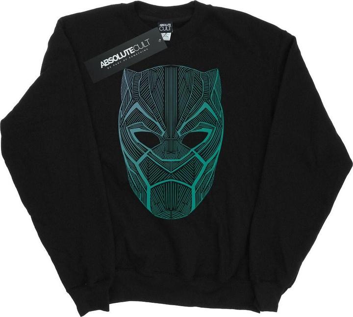 Immagine prodotto Felpa in cotone con maschera tribale di Black Panther (M)