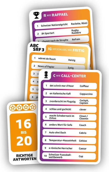 Produktbild Game Factory ABC SRF 3 Special Edition (d) (Deutsch, 2 - 12 Spieler)