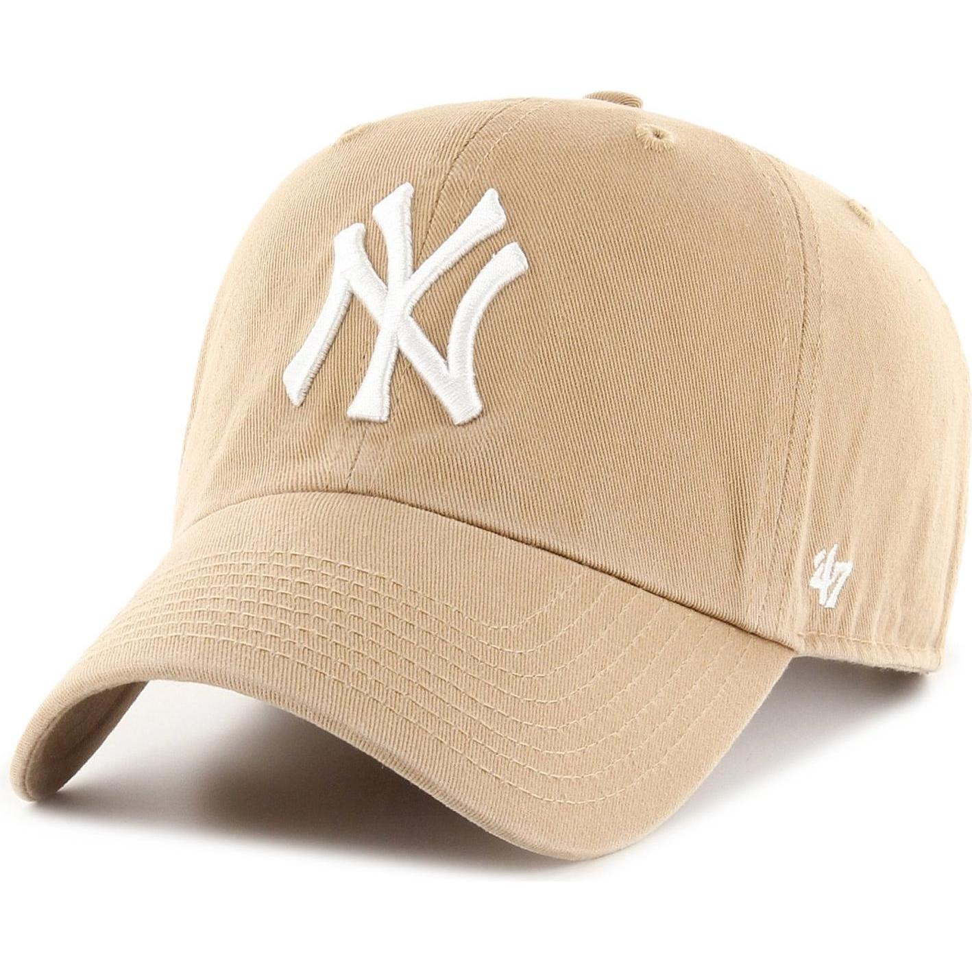 47 Brand, Herren, Cap, Clean Up New York Yankees, Beige