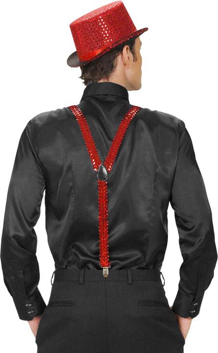 Actual product image Widmann Red sequin braces