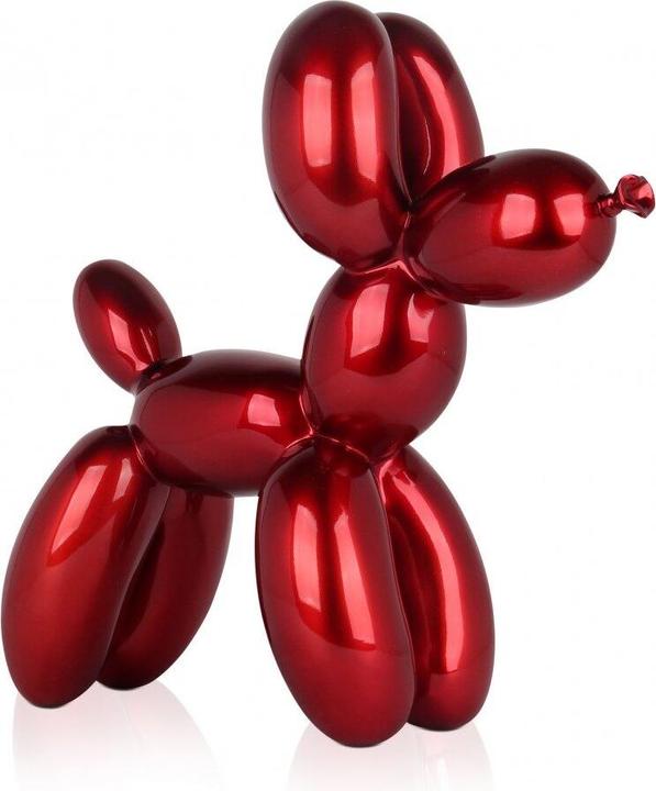 Produktbild Design-Skulptur Ballonhund 46 x 50 cm - Rot