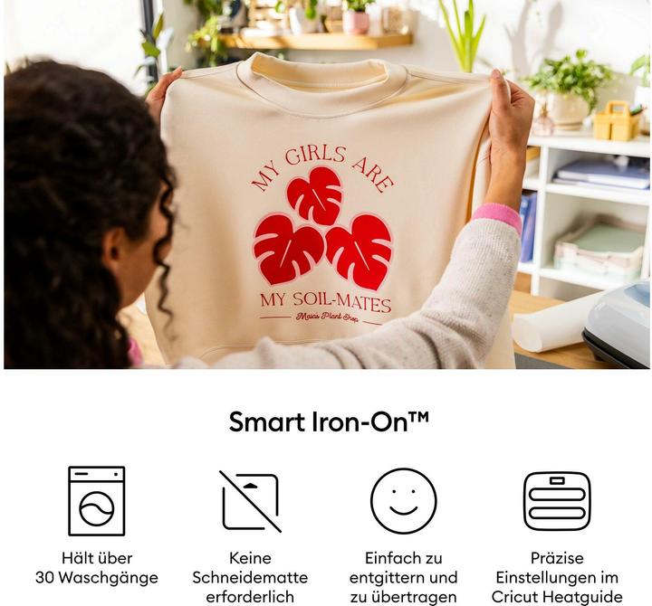 Produktbild Cricut Joy Smart Iron-On 14x60cm Red (P)