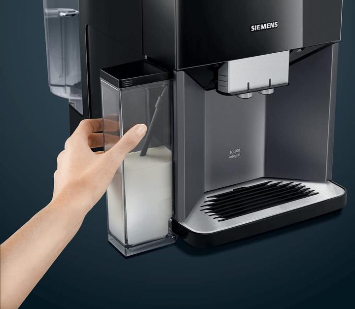 Actual product image Siemens Superautomatic espresso machine with milk container