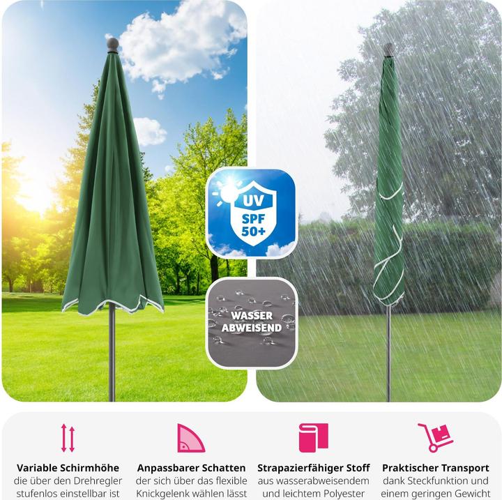 Actual product image tectake Parasol Vanessa (1.25 m)