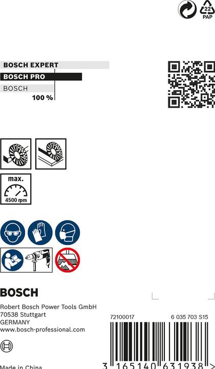 Produktbild Bosch Professional Zubehör PRO Metal heavy Scheibenbürste, gerader Schaft, 75 x 0,5 mm