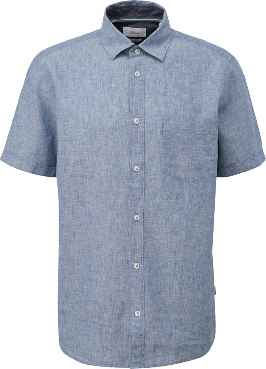 Immagine prodotto s.Oliver Hemd Regular: Kurzarmhemd aus Leinen-Baumwoll-Mix (S)