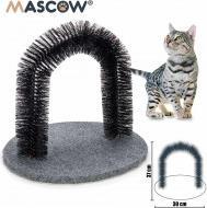 Actual product image Mascow round gray cat scratching post (41 cm, gris)