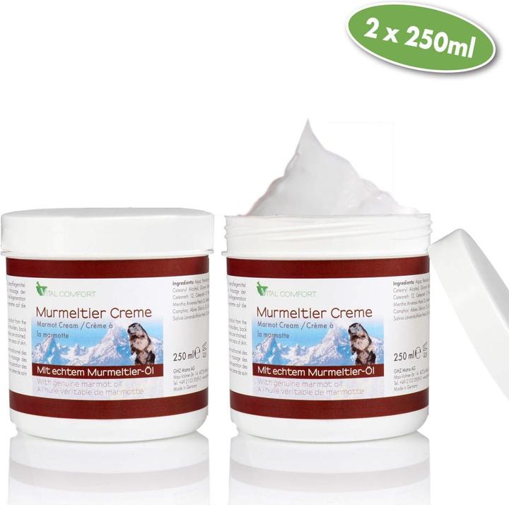 Vital Comfort Crème de marmotte 2x 250 ml (2 x, 250 ml)