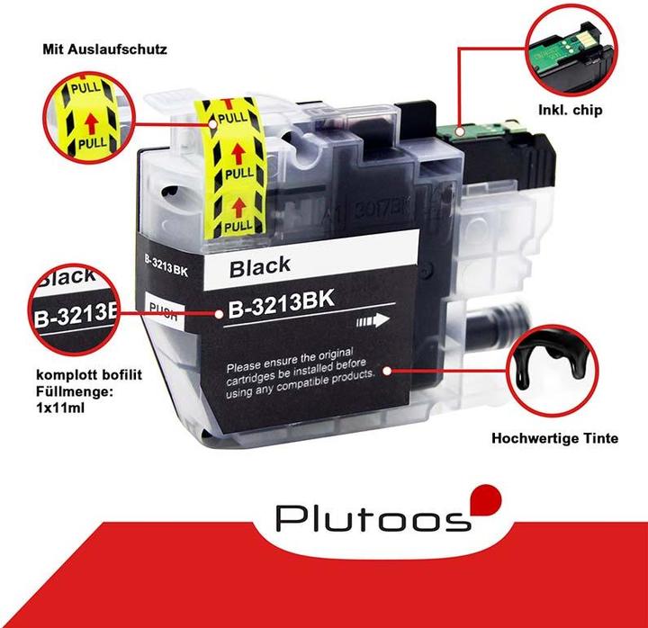 Image du produit Plutoos Brother LC-3213 Cartouches XXL compatibles, jeu de 4 couleurs (M, C, Y, CF)