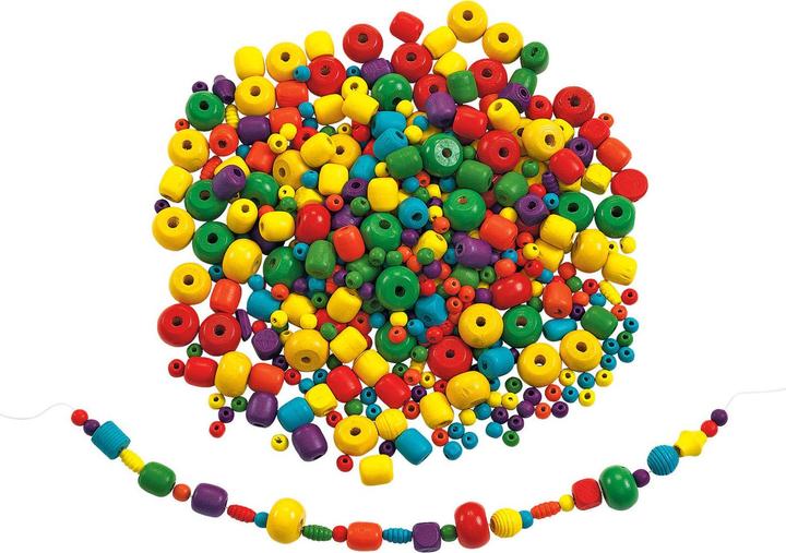 Actual product image Colorations Colouring - Clear wooden beads, 450 grams