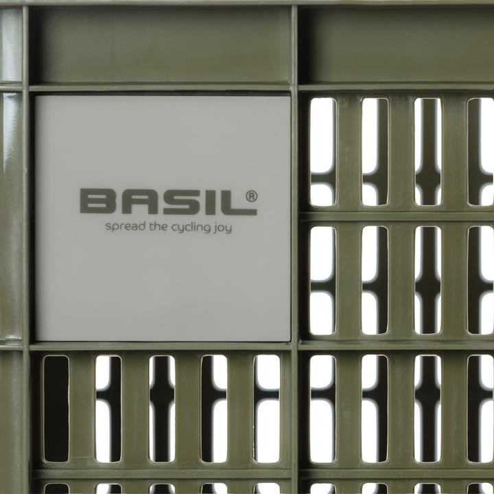 Produktbild Basil Fahrradkiste S,17.5L, recycelter Kunststoff,moss green (17.50 l)