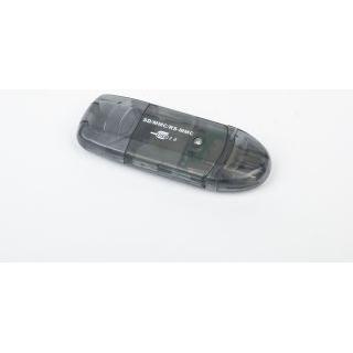Thumbnail - Gembird FD2-SD-1 Kartenleser (MMC, SD, RS-MMC) (USB 2.0), Speicherkartenlesegerät, Schwarz