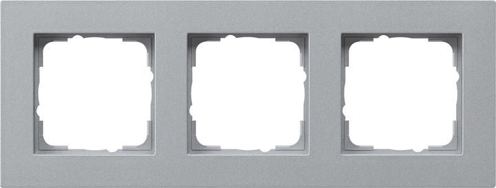 Actual product image Gira 0213255 Cover frame 3f flat E2 F Alu