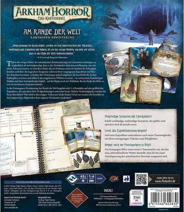 Actual product image FFG Arkham Horror: At the edge of the world (German)