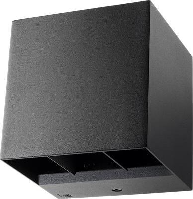 Sg Armaturen Wandlamp ARTES Mini sw 641747 8W 380lm 3000K dimbaar IP44 86x100mm (380 lm, IP44)