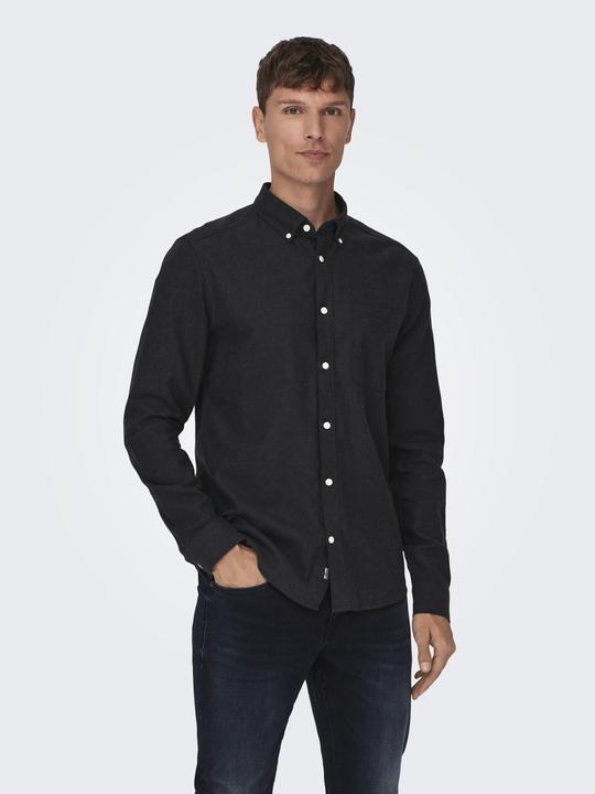Produktbild Only & Sons Einfarbiges Langarmhemd (XS)