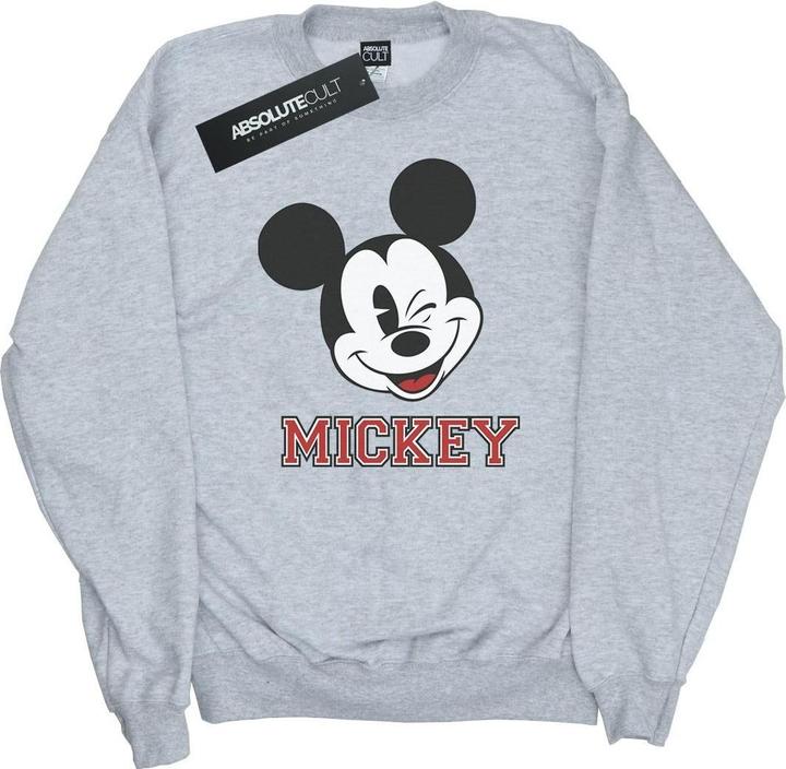 Actual product image Disney Womens/Ladies Mickey Mouse Face Sweatshirt (XL)