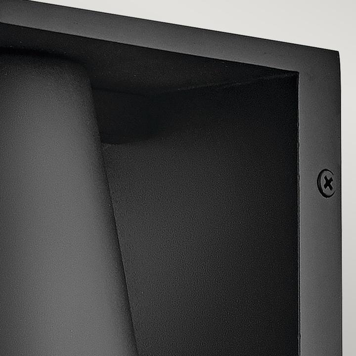 Actual product image Elstead Lighting Elstead HANS Aussen-Wandleuchte GU10 8W Schwarz IP44 (GU10, IP44)