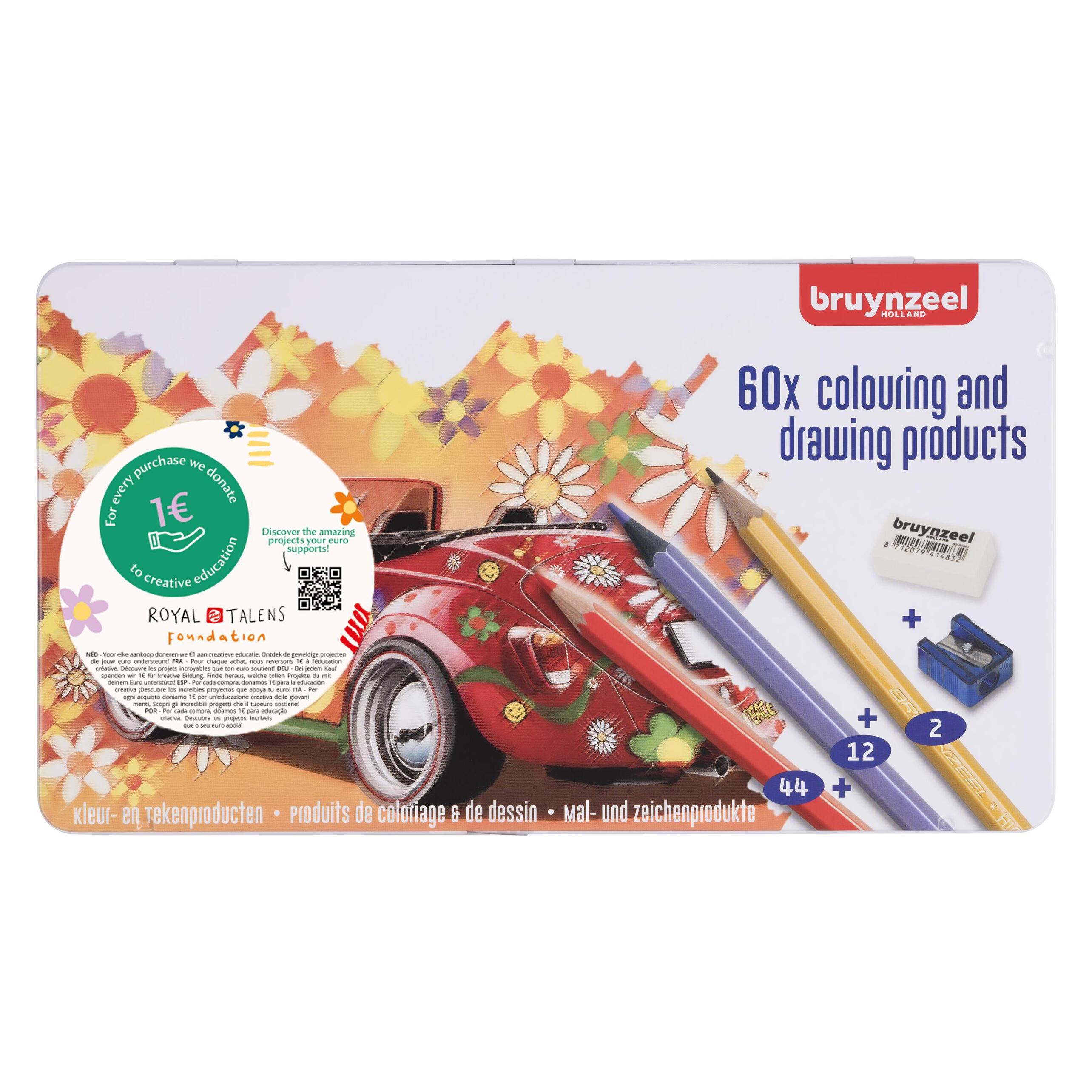 Bruynzeel, Malstifte, Käferdose (66x)