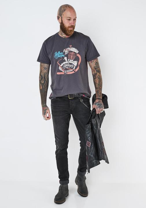 Actual product image Joe Browns Oil-Washed Bike Engine T-Shirt (S)