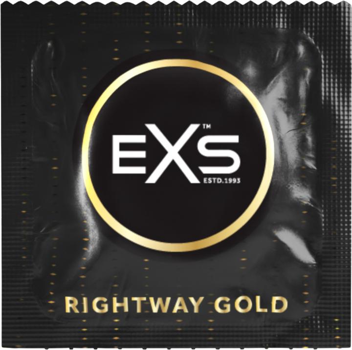 Actual product image EXS Rightway Gold - Condones - 12 Piezas (12 pcs.)