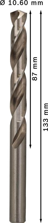 Actual product image Bosch Professional Zubehör PRO Metal HSS-G twist drill, 10.6 x 87 x 133 mm (10.6 mm)