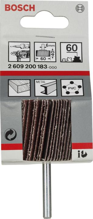 Produktbild Bosch Professional Zubehör Lamellenschleifer, 6 mm, 60 mm, 40 mm, 60 (60)