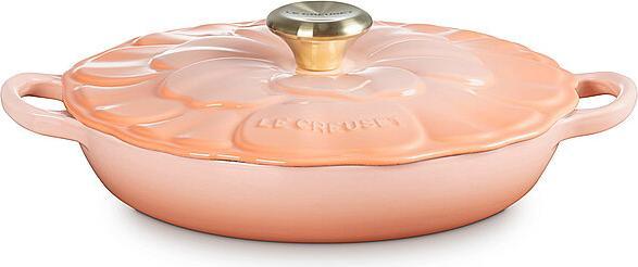 Le Creuset Gourmet Profitopf SIGNATURE BLUME Peche (26 cm, Bratpfanne, Kochtopf, Gusseisen)