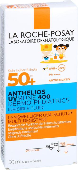 Actual product image La Roche Posay Kids Invisible Fluid UVMune (Sun lotion, SPF 50+, 50 ml, 73 g)