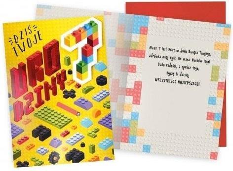 Produktbild Kukartka Geburtstagskarte 7 Lego (1 Stk.)